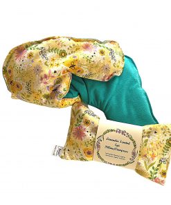 B08X74JCK1 Microwaveable Heated Neck Wrap and Eye Pillow Lavender Scented Gift Set, Handmade in the USA, Free Priority Shipping