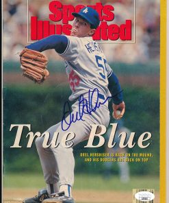 B08T3YR96H Orel Hershiser Dodgers Signed 1991 Sports Illustrated Magazine JSA 157285