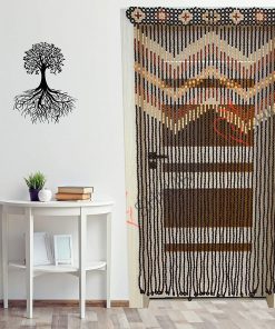 B08WJK1GH8 Beaded Curtain for Doorways Room Divider - Wood Door Curtains Boho Y2K Room Decor- Screen Door Beads