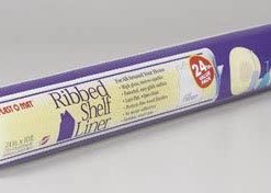 B002YIE80Y Warp'S Ribbed Shelf Liner 24" W X 10ft. L Non Adhesive Clear (Set of 4)