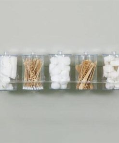 B001F0IYPW Clinton Industries Clear Acrylic Wall Mount Jar Rack