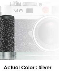 B002UNMTG8 Leica M8.2 Handgrip Silver with Vulkanit Leather
