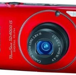 B003L77Y62 Canon PowerShot SD4000IS 10 MP CMOS Digital Camera with 3.8x Optical Zoom and f/2.0 Lens (Red)