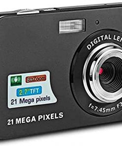 B08TW9RVM6 2.7" LCD Rechargeable HD Digital Camera Video Camera Digital Students Cameras,Indoor Outdoor for Adult/Seniors/Kid,B?Lack (Color : BLack)