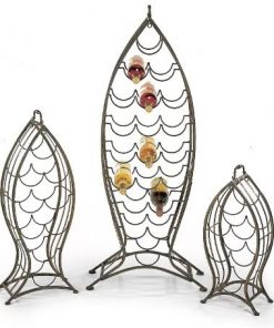 B002UPNT2E Cape Craftsmen Beautiful Springtime Nested Fish Shaped Wine Rack, Set of 3-8 x 15 x 46 Inches Fade and Weather Resistant Decoration for Homes, Apartments, Yards and Gardens