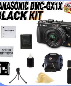 B0088Q2GEQ The Panasonic LUMIX DMC-GX1X Digital Camera & G X Vario PZ 14-42mm Lens + 16GB SDHC Memory Card + Battery + Deluxe Case + SDHC Card Reader + Memory Card Wallet + Accessory Saver Bundle!