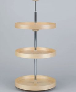 B003NTBCPW Rev-A-Shelf LD-4BW-063-1836-1 18" Lazy Daisy Full Circle 3 Tray Set, Natural