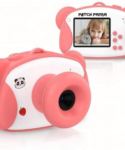 B08X6ZJ9B6 LKYBOA Kids Camera, Digital Video Vlogging Camera for Kids (16G Memory Card Included) with Shatterproof Cover and Creative Stickers, Gift Toy for Girls