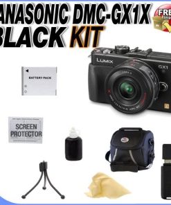 B0088PZDUG The Panasonic LUMIX DMC-GX1X Digital Camera & G X VARIO PZ 14-42mm Lens + Extended Life DMW-BLD10 Battery + Deluxe Case + SDHC Card Reader + Accessory Saver Bundle!