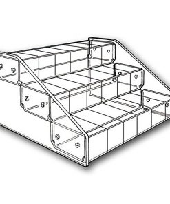B007PKH3RQ Clear Acrylic 18 Bin Counter-top Storage Organizer
