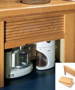 B002FANFL4 Omega National Products Appliance Garage Straight - Veneer Door Maple 24"