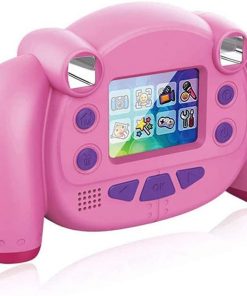 B08X6SZ81H LKYBOA Kids Camera,Kids Camera for 4-8 Year Old Girl Gifts Front and Rear Selfie Toddler Camera with 2 inch Screen Anti-Drop Game Pink Child Camera