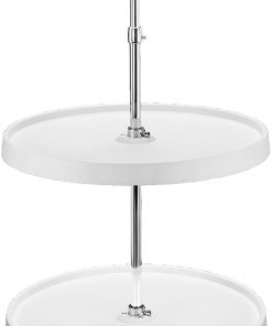 B00A2ZSGMC Rev-A-Shelf 28" Full Circle 2-Shelf Lazy Susans, Almond
