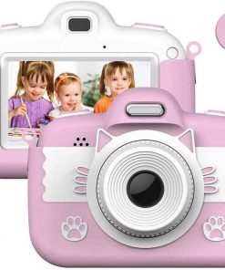 B08X6Z64JK LKYBOA Kids Camera, Digital Camera for Kids Gifts, Camera for Kids 3-10 Year Old 3.0 Inch Touch Large Screen with 16GB SD Card, USB Charging Kids Camera (Color : Pink)