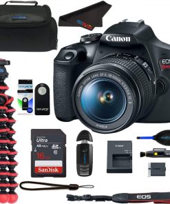 B08RST9JNF Canon EOS Rebel T7 DSLR Camera with 18-55mm Lens + Pixibytes Essentials Bundle