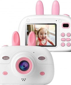 B08X4SF4QY LKYBOA Kids Camera 18MP Video Digital Camera for Children, 2.4 Inches 1080P Screen & Shockproof Soft Cover, Kids Camera, Rechargeable (Color : Blue)