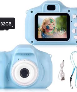 B08X7BMRJL LKYBOA Kids Camera Children Digital Cameras for Boys Girls Birthday Toy Gifts, HD 1080P 4-12 Year Old Rechargeable Digital Video Camera Toy Birthday Gift