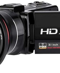 B08XC933J4 DAUERHAFT Digital Video Camera APP Remote Control Wireless,Built-in Speaker Microphone,Time-Lapse(US Standard 100-240V)