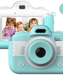 B08X6DH9V1 LKYBOA Kids Camera, Digital Camera for Kids Gifts, Camera for Kids 3-10 Year Old 3.0 Inch Touch Large Screen with 16GB SD Card, USB Charging Kids Camera (Color : Blue)