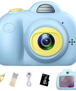B08X75PJHH LKYBOA Kids Camera, 1080P HD Mini Video Camera for Children W/ 16GB Memory Card,2" IPS Screen, Ideal Toy for 3-12 Years Old Girls Boys Party Outdoor (Color : Blue)