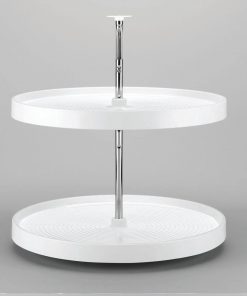 B003NGVWBO 28in Full Round Polymer Lazy Susan Set White