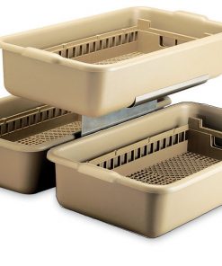B001XTW24E Vollrath 52827 24-1/16 x 13-1/2 Half Rack And Tub Flatware Soak System