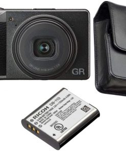 B08V3GWM7J Ricoh GR III Digital Camera, Black - Bundle GC-9 Soft Case, DB-110 Lithium-ion Rechargeable Battery
