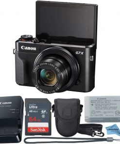 B08SHKTYYM Canon Powershot G7X Mark II Point & Shoot Digital Camera + Accessory Bundle + Inspire Digital Cloth