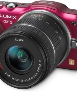 B007R7HU6G Panasonic Lumix DMC-GF5KR Live MOS Micro 4/3 Compact Sytem Camera with 3-Inch Touch Screen and 14-42 Zoom Lens (Red)