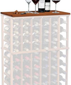 B007NWMSGM N'FINITY Wine Rack - Tabletop - Dark Walnut - Solid Mahogany