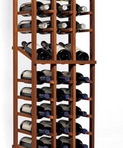 B004CJHKAI N'FINITY Wine Rack Kit - 3 Column with Display - Dark Walnut - Solid Mahogany