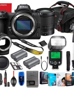 B08WJKDB3W Nikon Z6 Mirrorless Digital Camera with Z 24-70mm f/4 S Lens & FTZ Mount Adapter Bundle + Premium Accessory Bundle Including TTL Flash, Extra Battery, Photo/Video Software Package & More