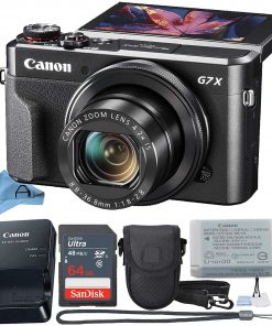 B08WX8QLH2 Canon PowerShot Digital Camera G7 X Mark II with Wi-Fi & NFC, LCD Screen, and 1-inch Sensor - (Black) 11 Piece Acell Value Bundle